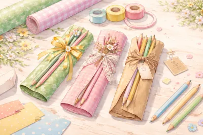 鉛筆のプレゼントラッピングガイド！心を込めた包み方のコツとアイデア