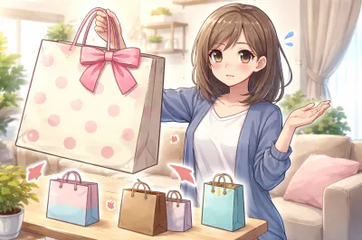 プレゼントの紙袋が大きすぎる時は？適切なサイズや調整のコツをご紹介！