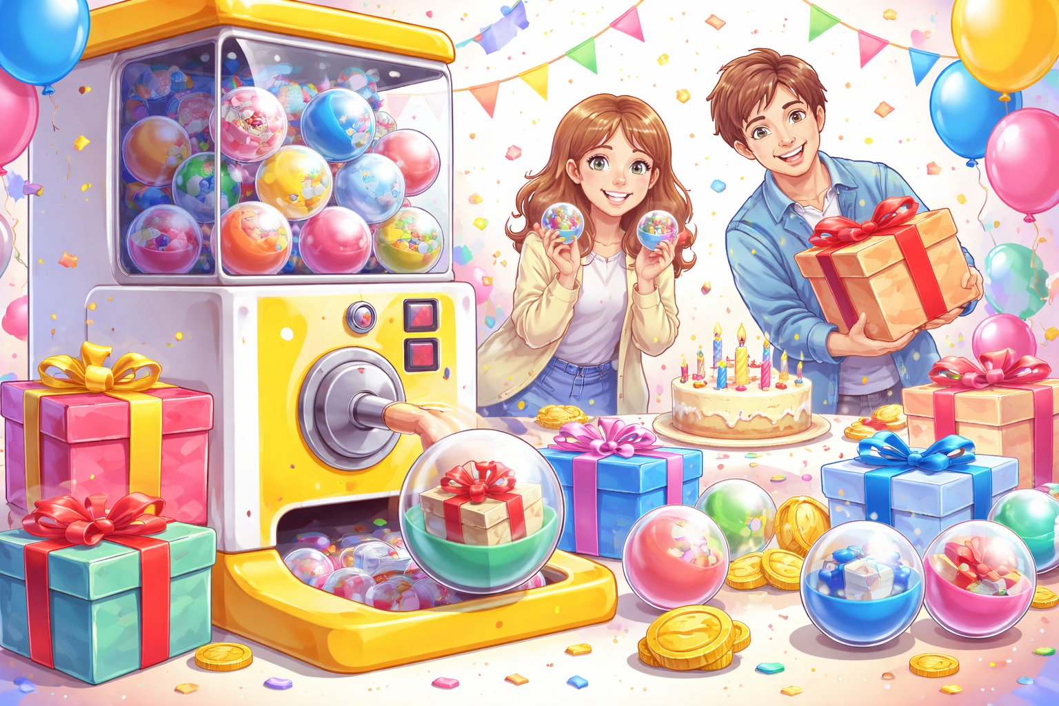 誕生日のプレゼントにガチャガチャを取り入れると一生の思い出になる!