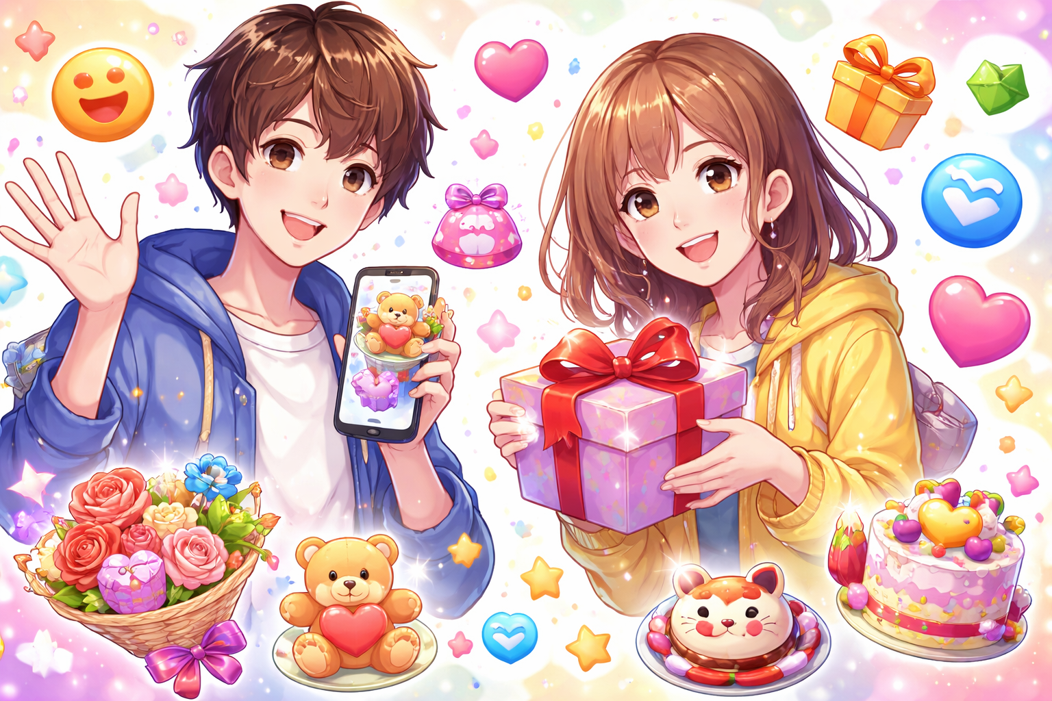 ハロートークのプレゼントとは「感謝や親愛を伝えるバーチャルアイテム」のこと