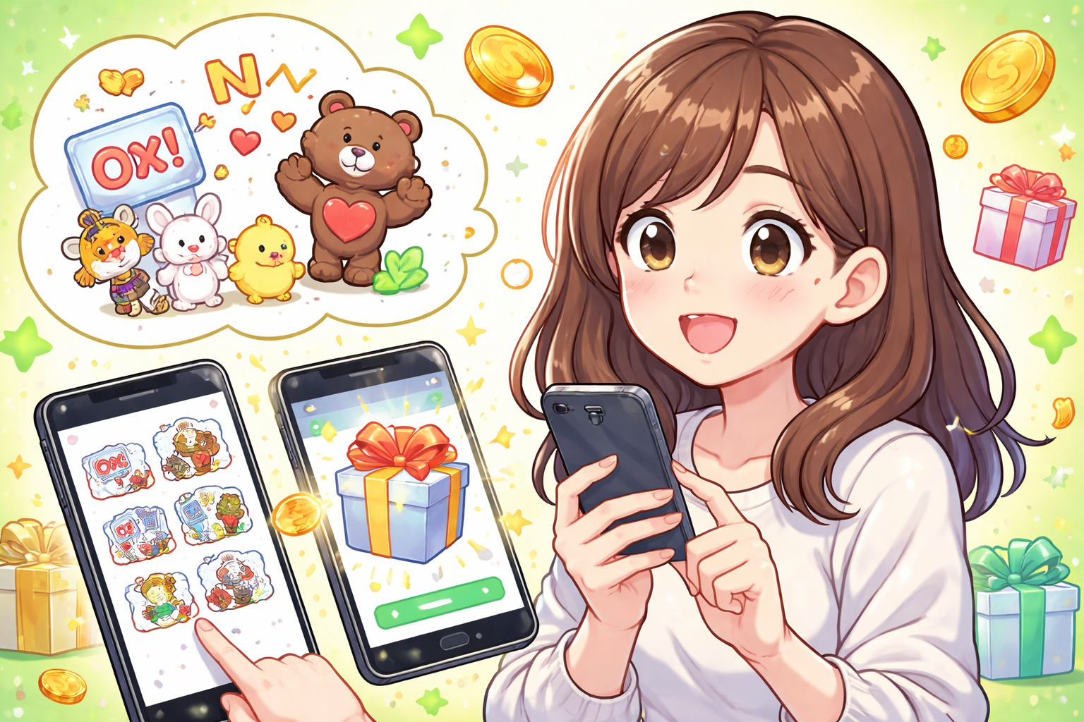 なぜ自分が持ってるスタンプをそのままプレゼントできないのでしょうか？