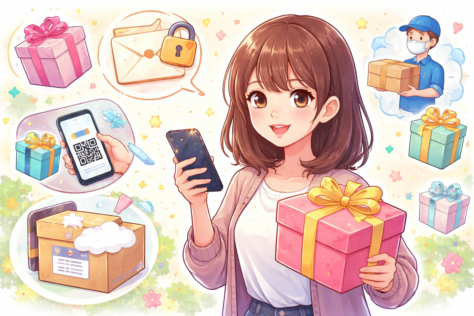 住所を知られたくないときは「eギフト」や「匿名サービス」がベストな選択です