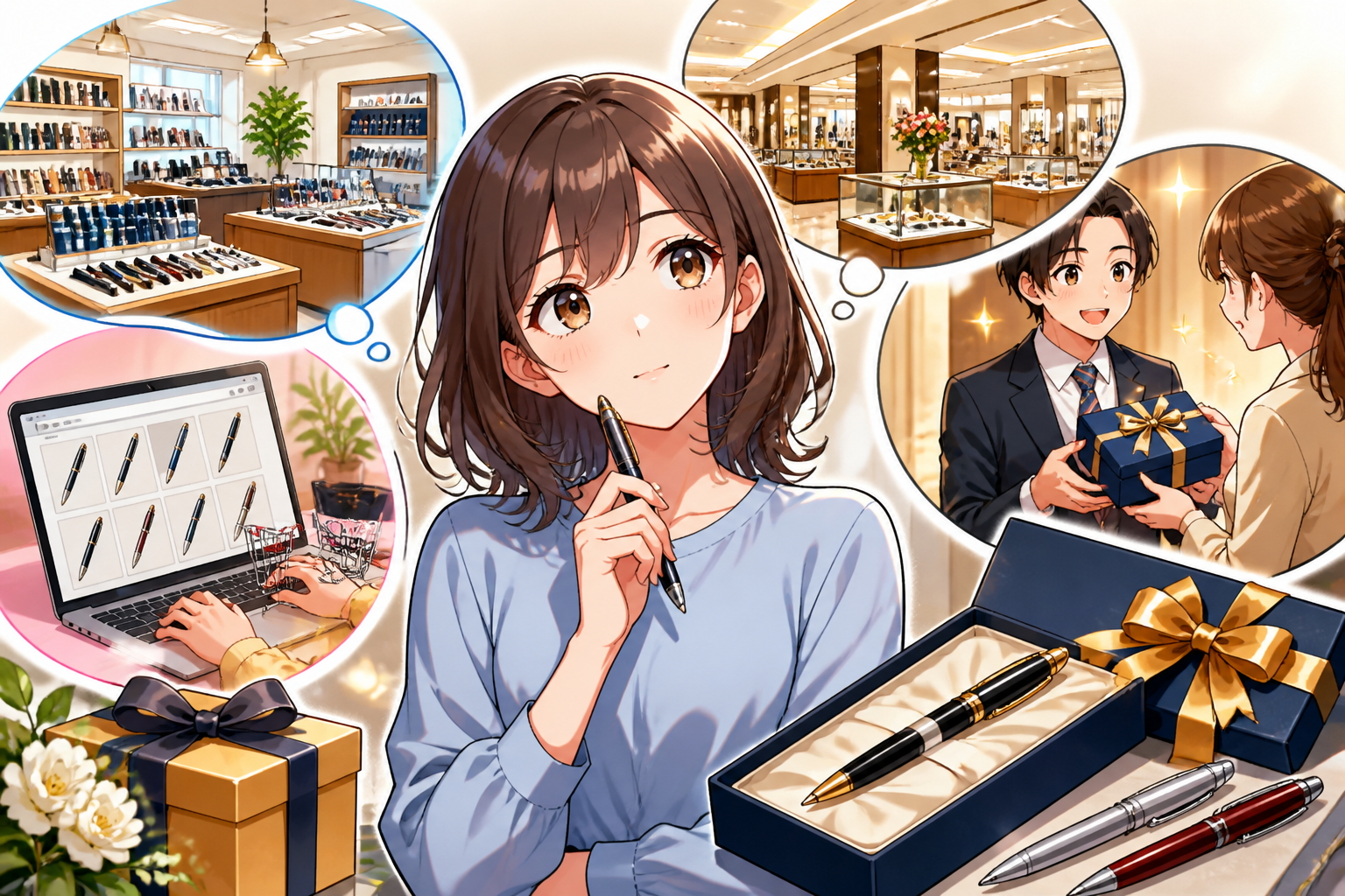 ボールペンをプレゼントにどこで買うか迷ったら「相手と予算」で選ぶのが正解です